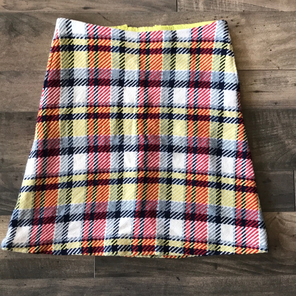 Boden British plaid skirt